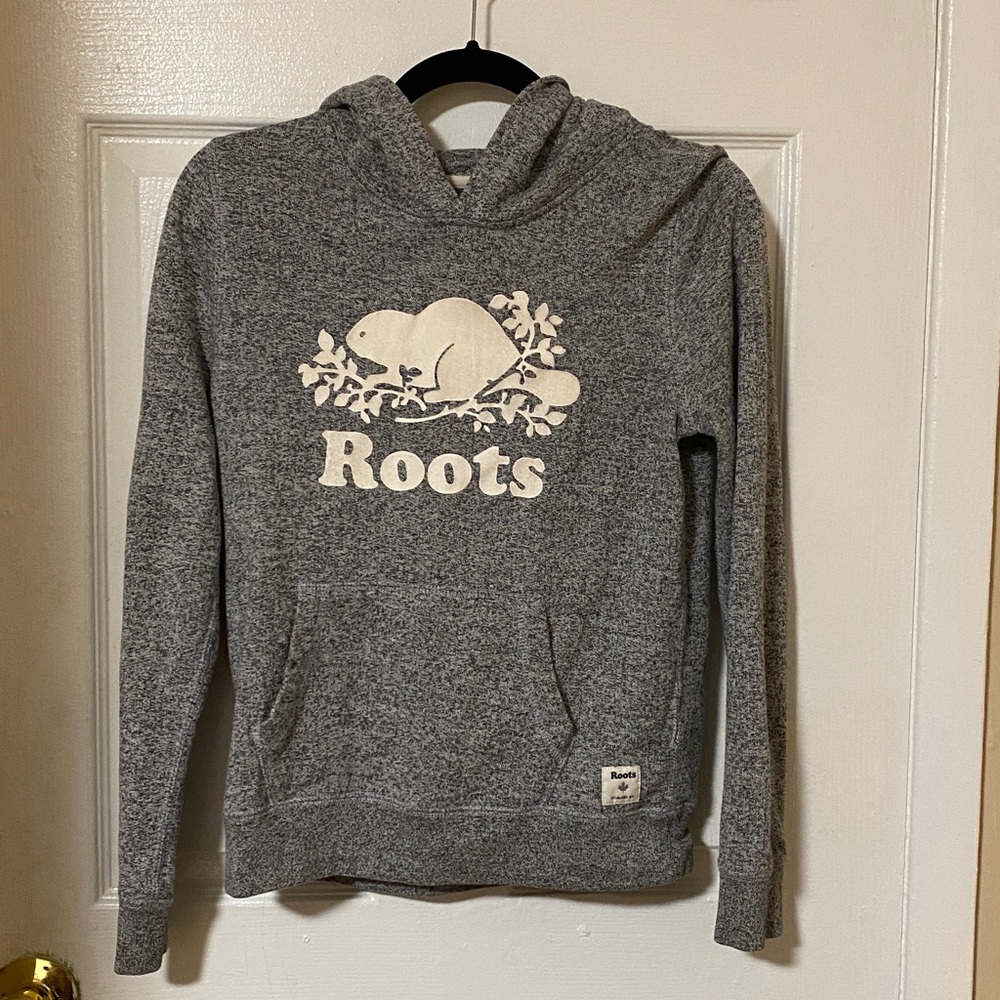 Roots Heather Gray Pullover Hoodie